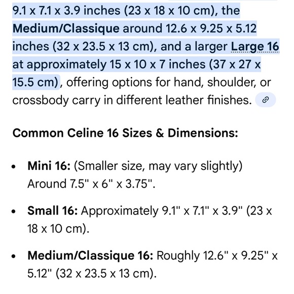 Elegant Burgundy Leather Handbag- celine sac 16 large - Picture 10 of 10